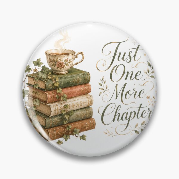 Item preview, Just One More Chapter — Book Lover Gift Botanical Reading designed and sold by DreamelleStudio.