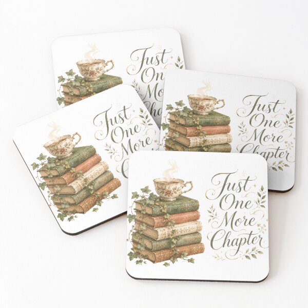 Item preview, Just One More Chapter — Book Lover Gift Botanical Reading designed and sold by DreamelleStudio.