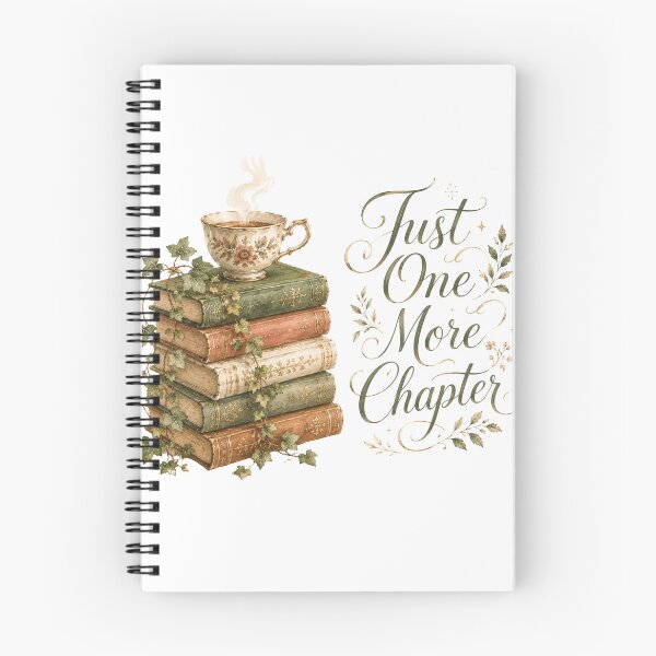 Item preview, Just One More Chapter — Book Lover Gift Botanical Reading designed and sold by DreamelleStudio.