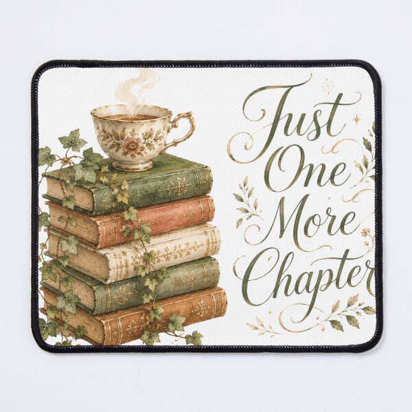 Item preview, Just One More Chapter — Book Lover Gift Botanical Reading designed and sold by DreamelleStudio.