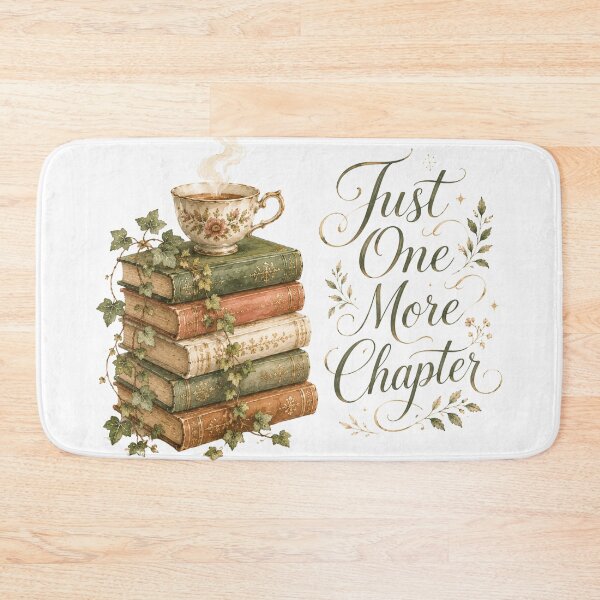 Item preview, Just One More Chapter — Book Lover Gift Botanical Reading designed and sold by DreamelleStudio.