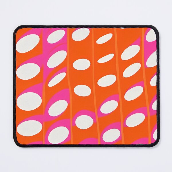 Item preview, Retro Groovy Op Art — Pink & Orange Wavy Dot Pattern designed and sold by Lily-and-Lyle.