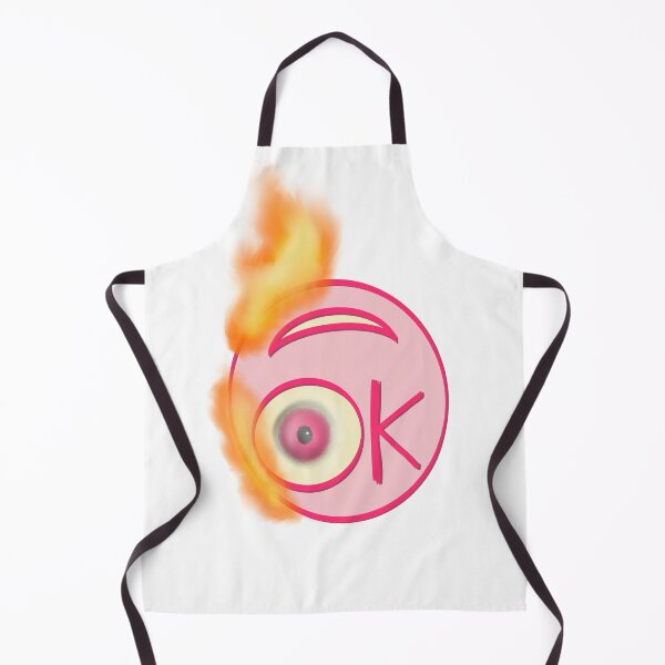Item preview, Upside-down smiley face on fire with a realistic eye designed and sold by mousse-tache.