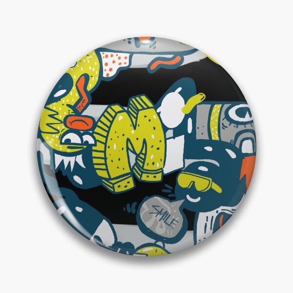 Item preview, doodle smile street art designed and sold by delyo.