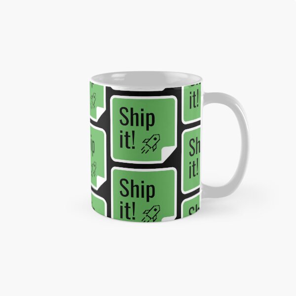 Item preview, Green Ship It Rocket Sticker designed and sold by StikerChuns.