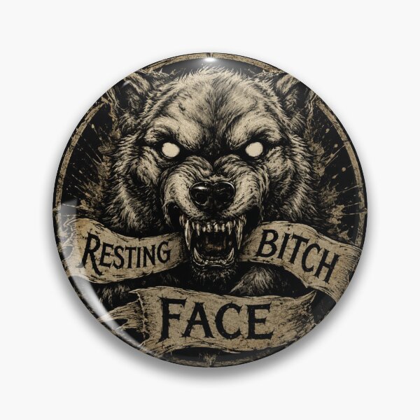 Item preview, Resting Bitch Face werewolf designed and sold by SMARTKIT DESIGNAGENCY.