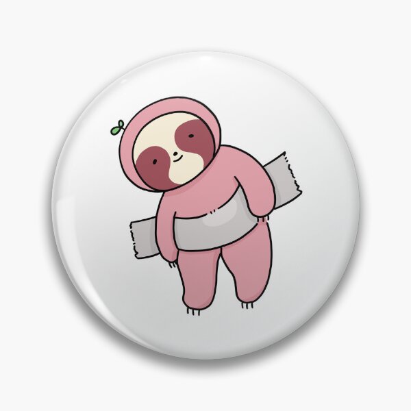 Item preview, Cute Kawaii Taped Pink Sloth Animal designed and sold by Sleepy-Town.