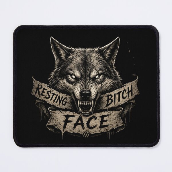 Item preview, Resting Bitch Face werewolf designed and sold by SMARTKIT DESIGNAGENCY.
