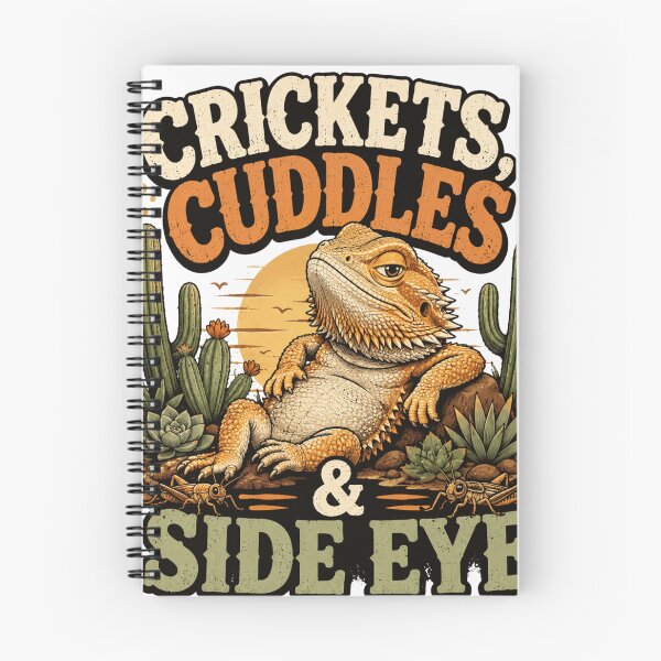Item preview, Bearded Dragon Crickets Cuddles Side Eye designed and sold by fantasyy.