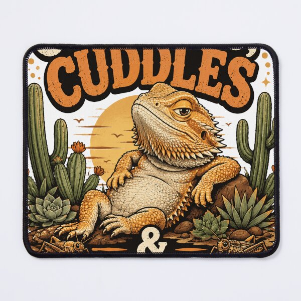 Item preview, Bearded Dragon Crickets Cuddles Side Eye designed and sold by fantasyy.