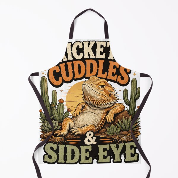 Item preview, Bearded Dragon Crickets Cuddles Side Eye designed and sold by fantasyy.