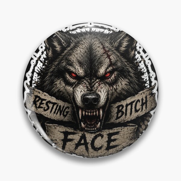Item preview, Resting Bitch Face werewolf designed and sold by SMARTKIT DESIGNAGENCY.