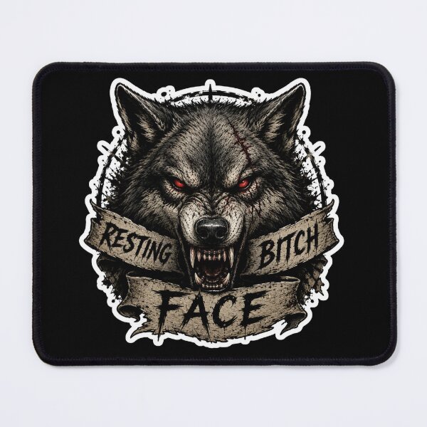 Item preview, Resting Bitch Face werewolf designed and sold by SMARTKIT  DESIGNAGENCY.