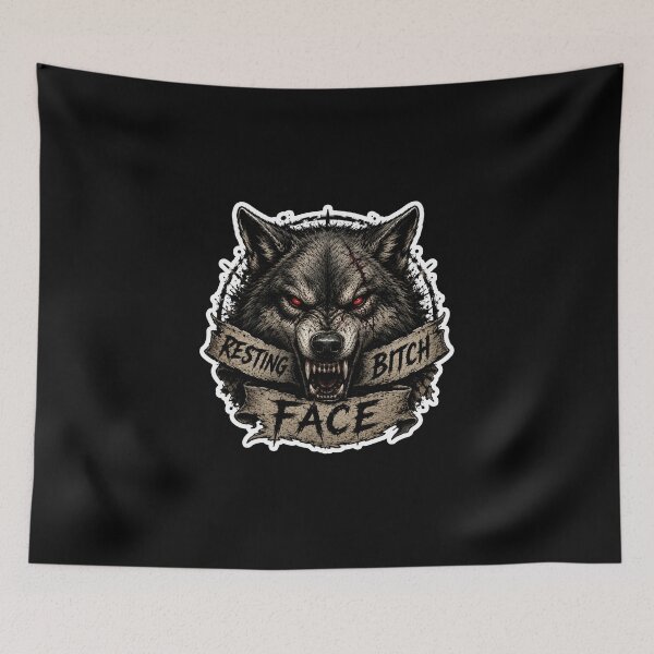 Item preview, Resting Bitch Face werewolf designed and sold by SMARTKIT  DESIGNAGENCY.