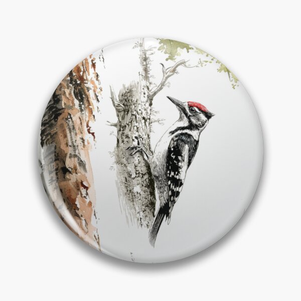 Item preview, A Woodpecker clinging to tree bark, Birds in Motion designed and sold by CDC40.