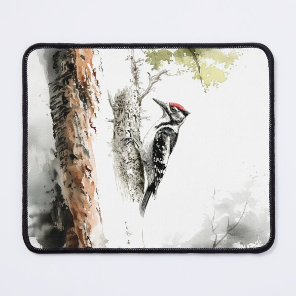 Item preview, A Woodpecker clinging to tree bark, Birds in Motion designed and sold by CDC40.