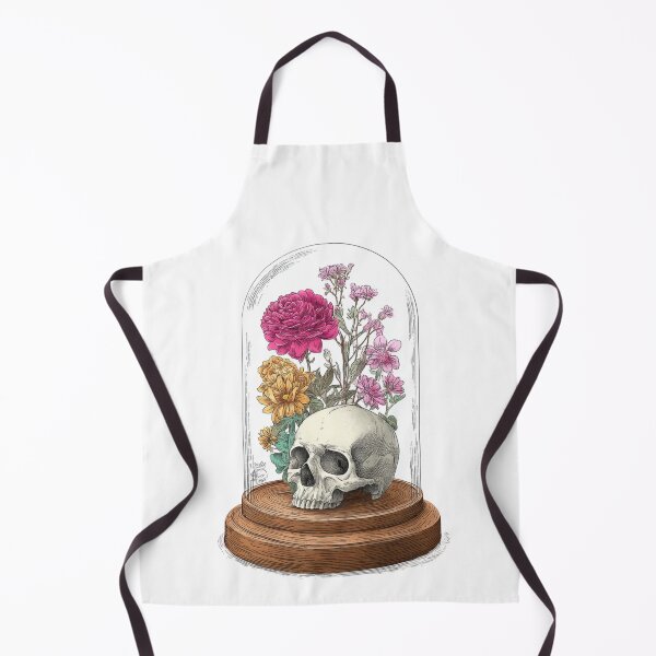Item preview, Gothic Terrarium Skull T-Shirt Creepy Botanical Shirt designed and sold by RockFireMerch.