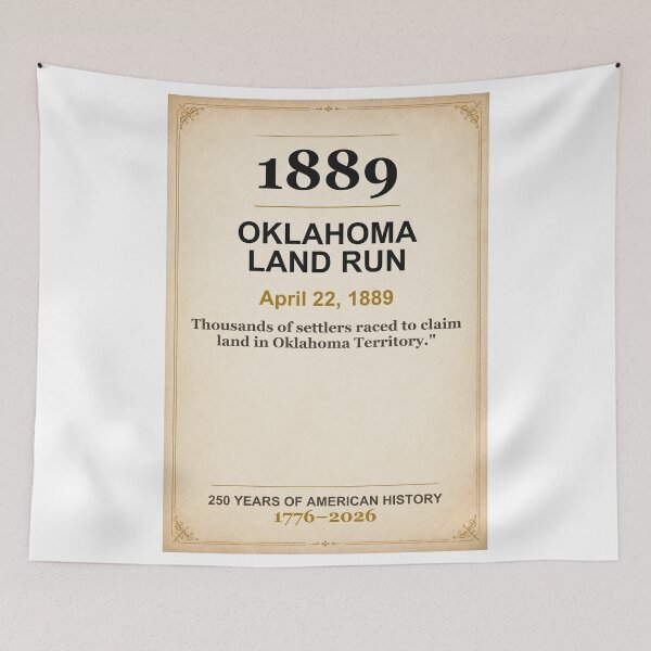 Item preview, America 250 | Oklahoma Land Run | 1889 designed and sold by ariksworld.