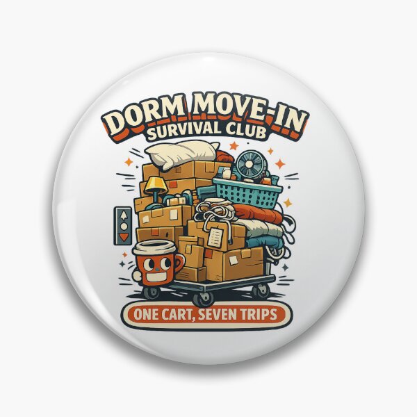 Item preview, Dorm Move-In Survival Club - One Cart Seven Trips designed and sold by Concrete Coffee Studio.