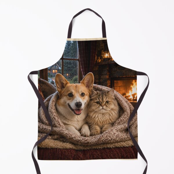 Item preview, Cozy Corgi and Fluffy Cat Companions designed and sold by BagFactoryUK.