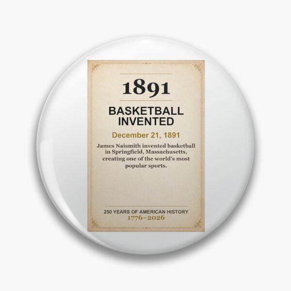 Item preview, America 250 | Basketball Invented | 1891 designed and sold by ariksworld.