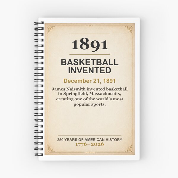 Item preview, America 250 | Basketball Invented | 1891 designed and sold by ariksworld.