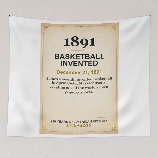 Item preview, America 250 | Basketball Invented | 1891 designed and sold by ariksworld.