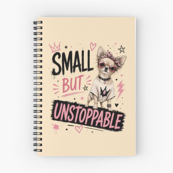 Item preview, Small But Unstoppable – Cute Chihuahua Empowerment Artwork designed and sold by Dogandesighn.