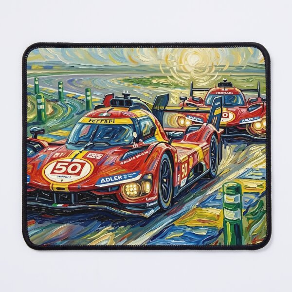 Item preview, Red Ferrari 499P Le Mans Van Gogh Style designed and sold by HobbyaDois.