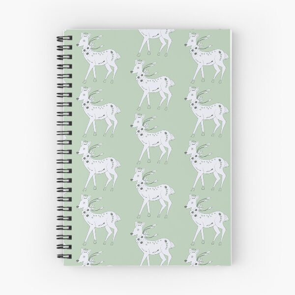 Item preview, White Mystical Deer with Flowers & Crown designed and sold by ashleywilks.
