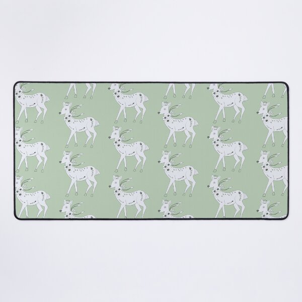 Item preview, White Mystical Deer with Flowers & Crown designed and sold by ashleywilks.