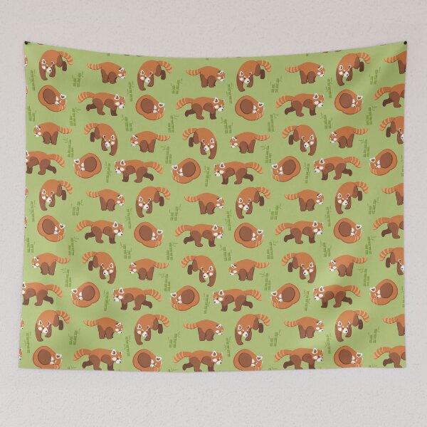 Item preview, Red Panda Pattern  designed and sold by JellyBeeJ.