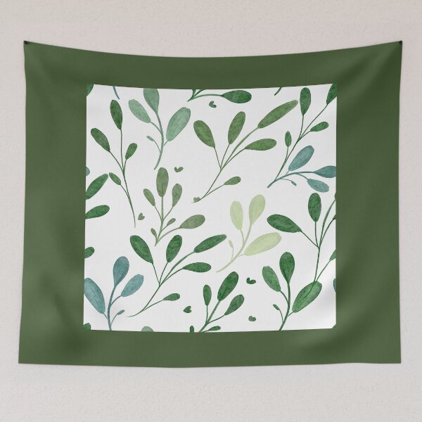 Item preview, Watercolor Green Botanical Seamless Pattern designed and sold by ManjulaKumari.
