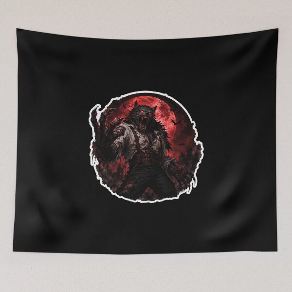 Item preview, Werewolf Halloween Art – Dark Wolf Monster Horror Design designed and sold by SMARTKIT  DESIGNAGENCY.