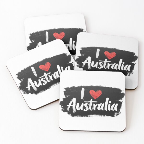 Aperçu de l'œuvre J'aime l'Australie créée et vendue par PamLeeDesign.