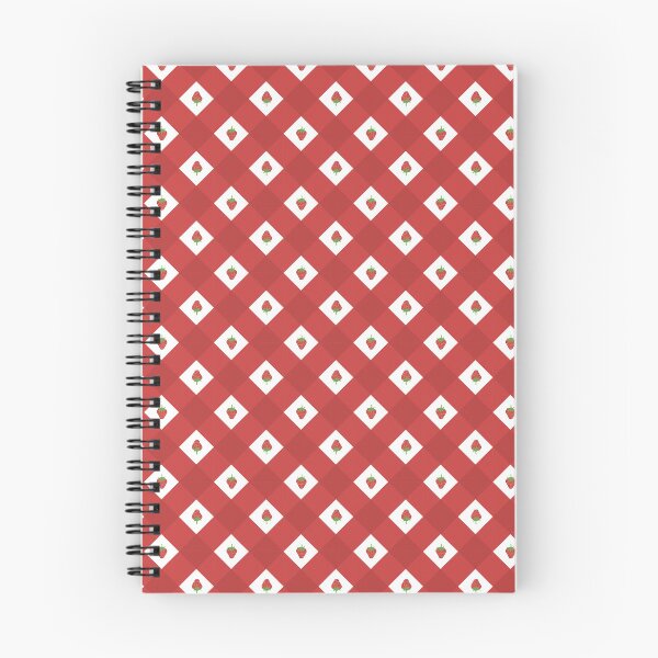 Item preview, Cute Red Strawberry Gingham Surface Pattern Repeatable designed and sold by eriscreates.
