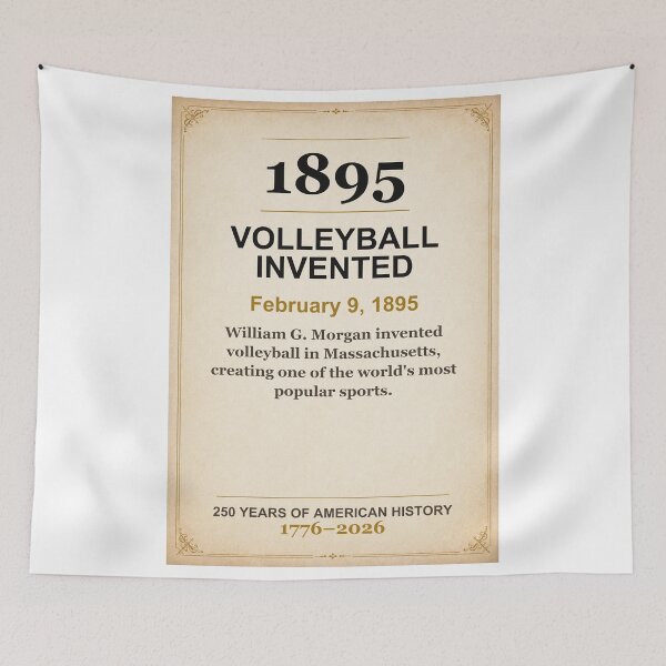 Item preview, America 250 | Volleyball Invented | 1895 designed and sold by ariksworld.