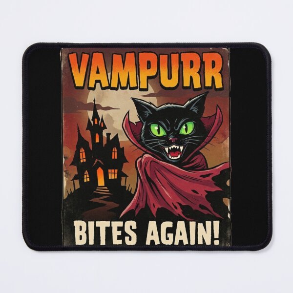 Item preview, Vintage Vampurr Bites Again Halloween Cat Shirt designed and sold by TeNovaStudio.