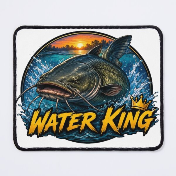 Item preview, Water King Catfish – Majestic Fishing Adventure Graphic Design designed and sold by Karszul.