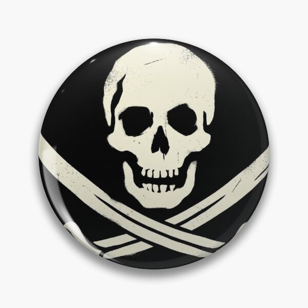 Item preview, Vintage Jolly Roger Pirate Skull Swords Shirt designed and sold by TeNovaStudio.