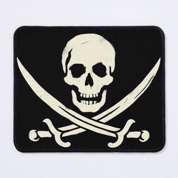 Item preview, Vintage Jolly Roger Pirate Skull Swords Shirt designed and sold by TeNovaStudio.