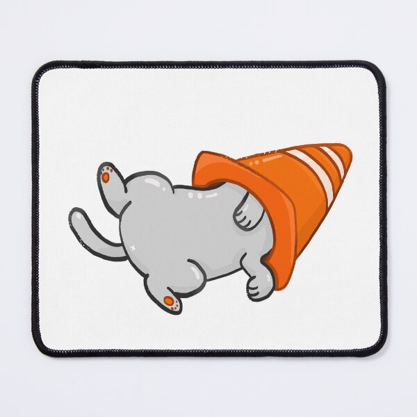 Item preview, Funny Kawaii Traffic Cone Cat designed and sold by Sleepy-Town.