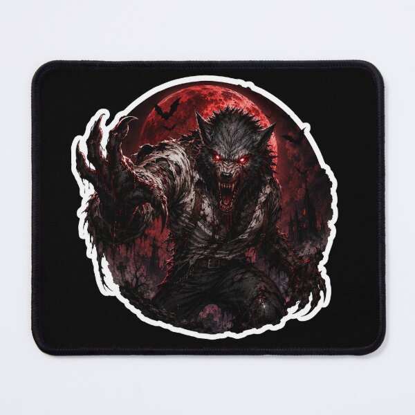 Item preview, Werewolf Halloween Art – Dark Wolf Monster Horror Design designed and sold by SMARTKIT  DESIGNAGENCY.