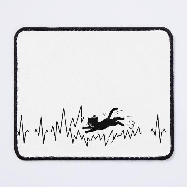 Item preview, ❤️ HEARTBEAT COLLECITON ❤️ - Heartbeat Cat - Interrupted by Zoomies designed and sold by WheelieGdArt.