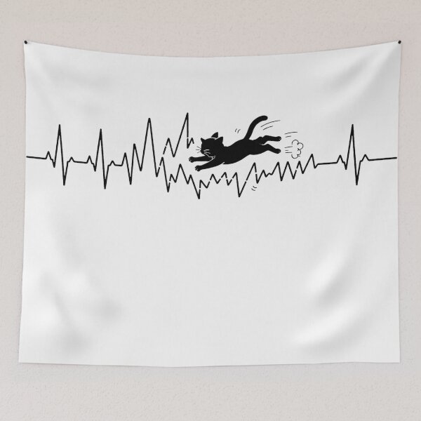 Item preview, ❤️ HEARTBEAT COLLECITON ❤️ - Heartbeat Cat - Interrupted by Zoomies designed and sold by WheelieGdArt.