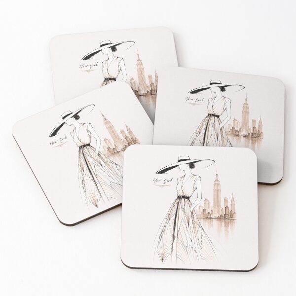 Item preview, Elegant fashion woman in New York – Luxury Fashion Art Deco. designed and sold by NewtBoo.