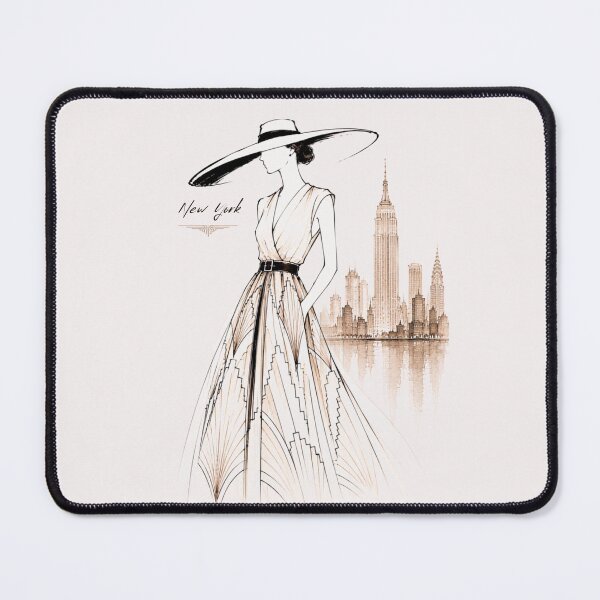 Item preview, Elegant fashion woman in New York – Luxury Fashion Art Deco. designed and sold by NewtBoo.