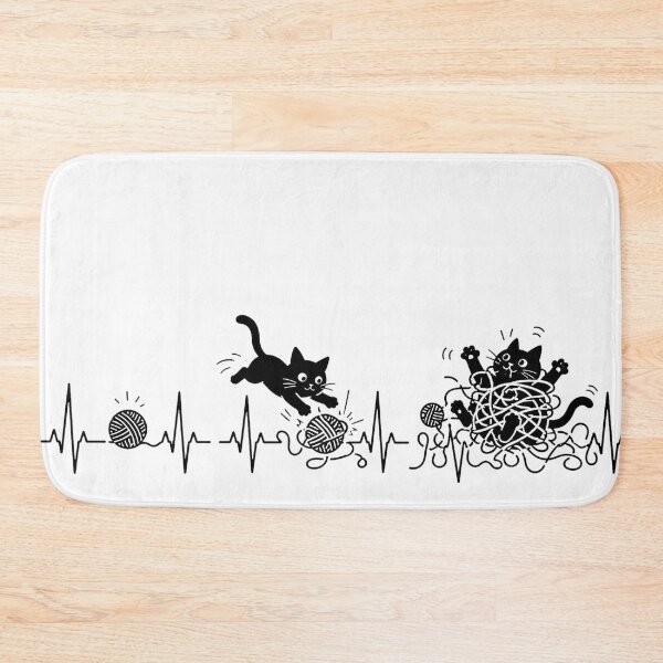 Item preview, ❤️ HEARTBEAT COLLECITON ❤️ - Heartbeat Cat - Interrupted by Yarn Explosion designed and sold by WheelieGdArt.
