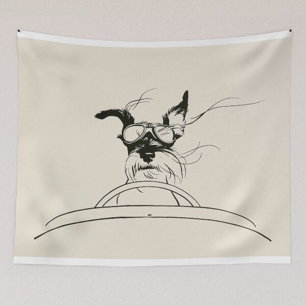 Item preview, Schnauzer in Goggles Driving designed and sold by lautir.