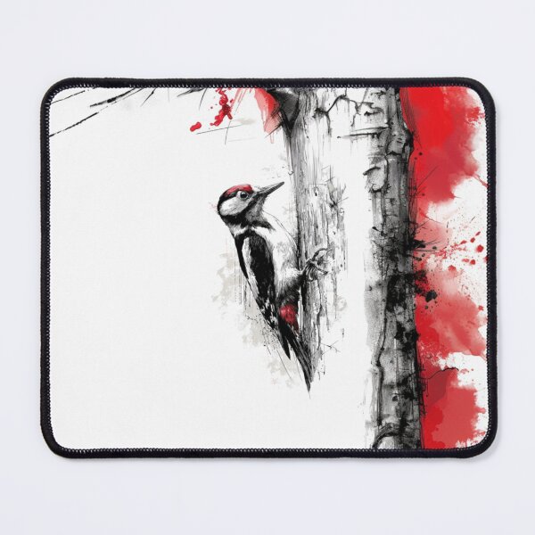 Item preview, A Woodpecker clinging to tree bark, Birds in Motion designed and sold by CDC40.